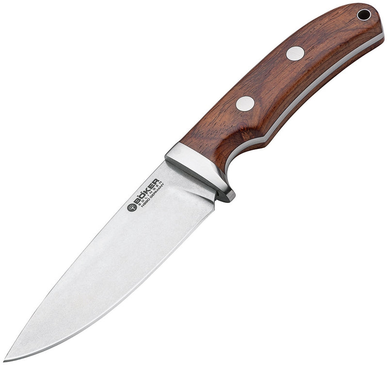 Boker Savannah Fixed Knife 4.63" N690 Steel Blade Cocobolo Wood Handle 120320 -Boker - Survivor Hand Precision Knives & Outdoor Gear Store