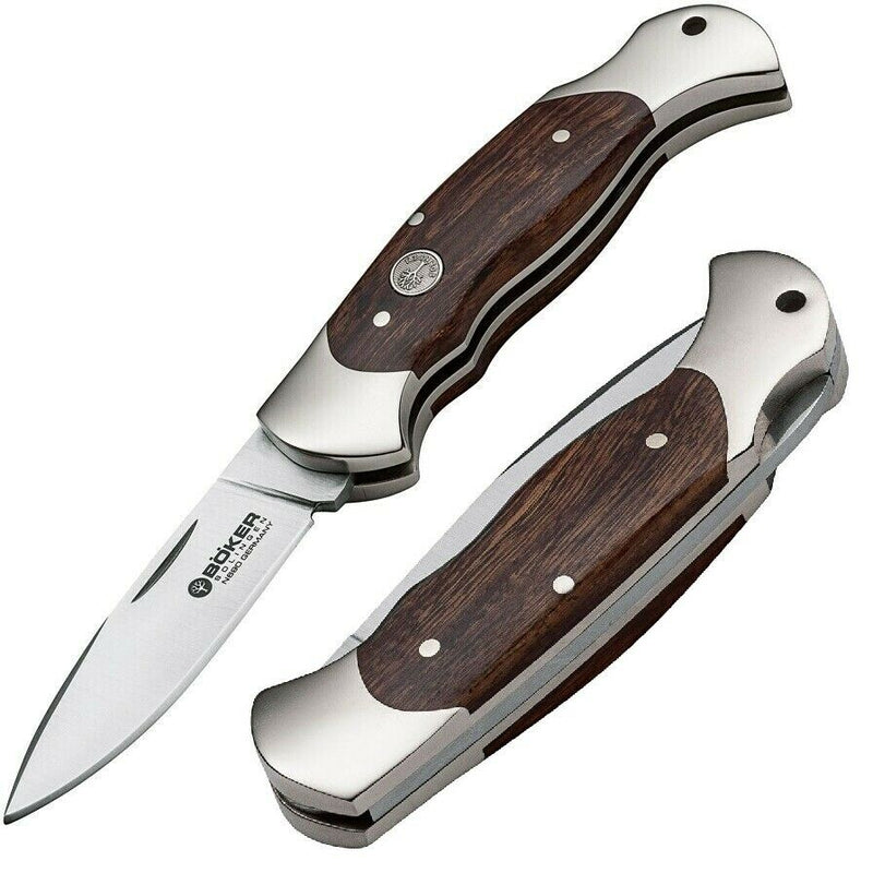 Boker Scout Lockback Folding Knife 3.13" Bohler N690 Steel Blade Inrowood Handle 112036 -Boker - Survivor Hand Precision Knives & Outdoor Gear Store