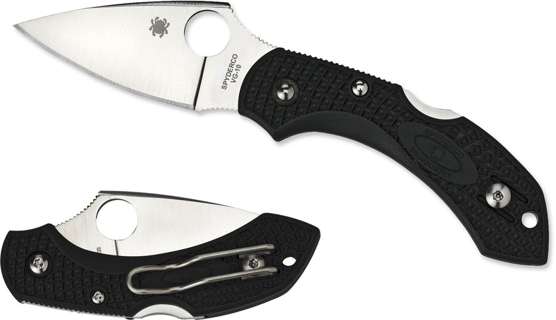 Spyderco Dragonfly 2 Folding Knife 2.28" Leaf Shaped VG-10 Steel Blade FRN Handle C28PBK2 -Spyderco - Survivor Hand Precision Knives & Outdoor Gear Store