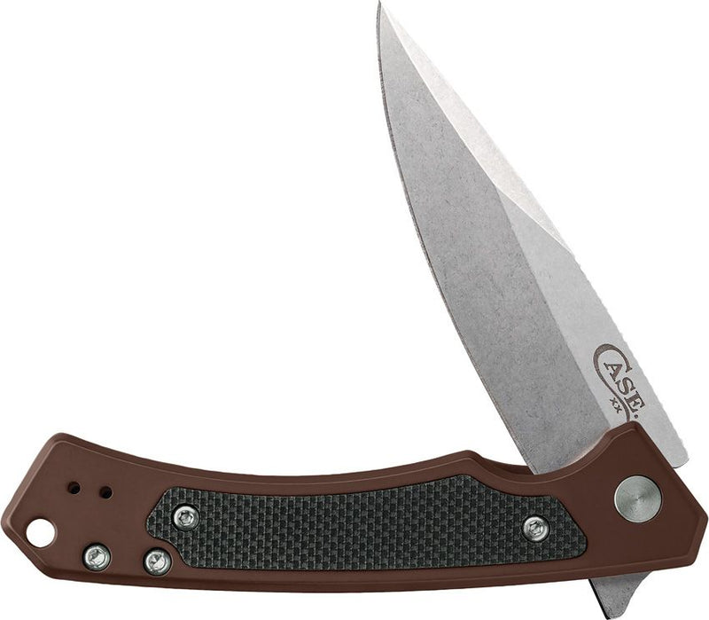 Case XX Marilla EDC Frame Folding Knife 3.75" S35VN Steel Drop Point Blade Brown Anodized Aluminum/Black G10 Inlay Handle 25885 -Case Cutlery - Survivor Hand Precision Knives & Outdoor Gear Store
