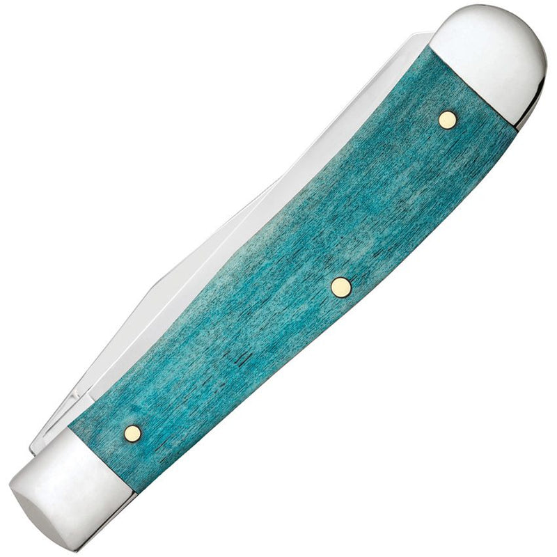 Case XX Trapper Cardinal Pocket Knife Stainless Steel Clip/Spey Blades Embellished Color Wash Natural Bone Handle 39159 -Case Cutlery - Survivor Hand Precision Knives & Outdoor Gear Store