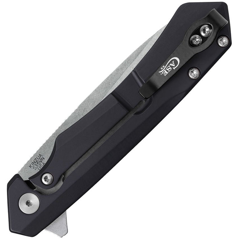 Case XX Kinzua EDC Frame Folding Knife S35VN Steel Spear Point Blade Black Anodized Aluminum Handle 64662 -Case Cutlery - Survivor Hand Precision Knives & Outdoor Gear Store