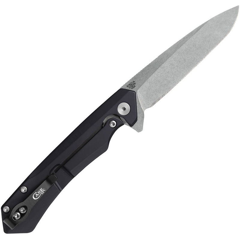 Case XX Kinzua EDC Frame Folding Knife S35VN Steel Spear Point Blade Black Anodized Aluminum Handle 64662 -Case Cutlery - Survivor Hand Precision Knives & Outdoor Gear Store