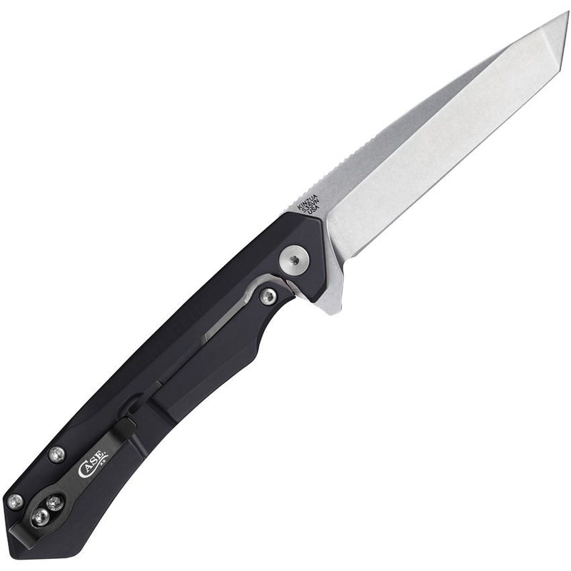 Case XX Kinzua Framelock Folding Knife 3.75" S35VN Steel Tanto Blade Black Aluminum Handle 64665 -Case Cutlery - Survivor Hand Precision Knives & Outdoor Gear Store