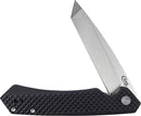 Case XX Kinzua EDC Frame Folding Knife 3.75" S35VN Steel Tanto Blade Black Textured Aluminum Handle 64684 -Case Cutlery - Survivor Hand Precision Knives & Outdoor Gear Store