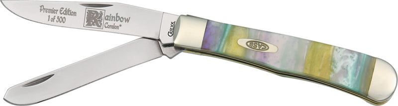 Case XX Trapper Pocket Knife Stainless Steel Blades Rainbow Corelon Handle 9254RB -Case Cutlery - Survivor Hand Precision Knives & Outdoor Gear Store