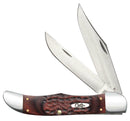 Case XX Hunter Folding Knife Tru-Sharp Surgical Steel Blades Jigged Brown Staminawood Delrin Handle 00189 -Case Cutlery - Survivor Hand Precision Knives & Outdoor Gear Store