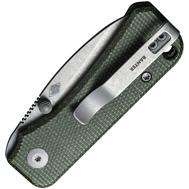 Civivi Baby Banter Linerlock Folding Knife 2.25" Nitro-V Steel Blade Green Canvas Micarta Handle VC19068SB1 -Civivi - Survivor Hand Precision Knives & Outdoor Gear Store