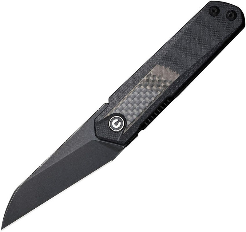 Civivi Ki-V Plus Folding Knife 2.5" Nitro-V Steel Blade Black G10/Carbon Fiber Inlay Handle VC20005B3 -Civivi - Survivor Hand Precision Knives & Outdoor Gear Store