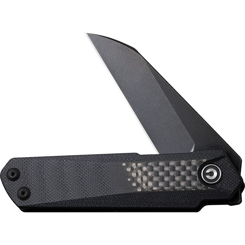 Civivi Ki-V Plus Folding Knife 2.5" Nitro-V Steel Blade Black G10/Carbon Fiber Inlay Handle VC20005B3 -Civivi - Survivor Hand Precision Knives & Outdoor Gear Store