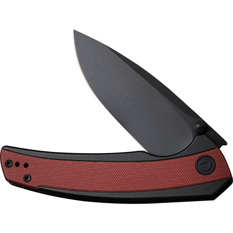 Civivi Teraxe Folding Knife 3.5" Nitro-V Steel Drop Point Blade Stainless/Burgundy G10 Inlay Handle VC200361 -Civivi - Survivor Hand Precision Knives & Outdoor Gear Store