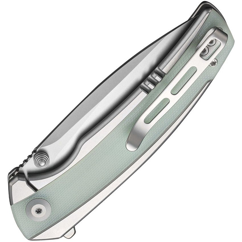 Civivi Teraxe Folding Knife 3.5" Nitro-V Steel Blade Stainless/Jade G10 Inlay Handle VC200362 -Civivi - Survivor Hand Precision Knives & Outdoor Gear Store