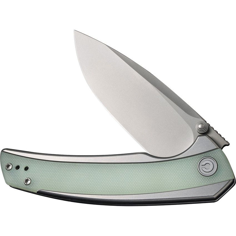 Civivi Teraxe Folding Knife 3.5" Nitro-V Steel Blade Stainless/Jade G10 Inlay Handle VC200362 -Civivi - Survivor Hand Precision Knives & Outdoor Gear Store