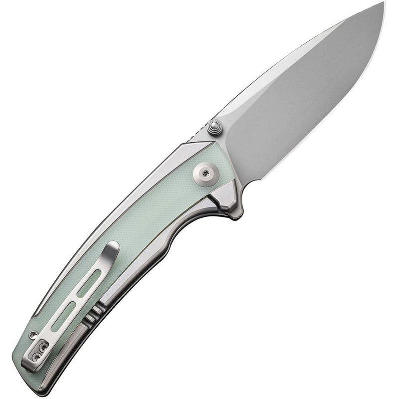 Civivi Teraxe Folding Knife 3.5" Nitro-V Steel Blade Stainless/Jade G10 Inlay Handle VC200362 -Civivi - Survivor Hand Precision Knives & Outdoor Gear Store