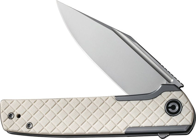 Civivi Cachet Framelock Folding Knife 3.5" 14C28N Sandvik Steel Clip Point Blade Stainless/Imitation G10 Inlay Handle VC20041B2 -Civivi - Survivor Hand Precision Knives & Outdoor Gear Store