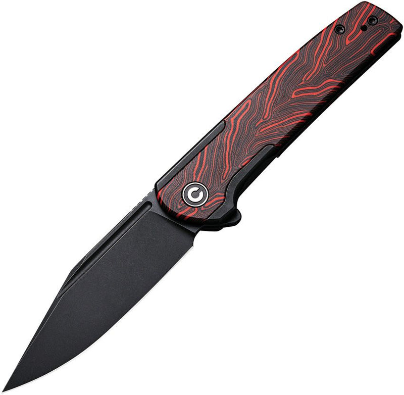 Civivi Cachet Frame Folding Knife 3.5" 14C28N Sandvik Steel Clip Point Blade Stainless/Black And Red G10 Inlay Handle VC20041C1 -Civivi - Survivor Hand Precision Knives & Outdoor Gear Store