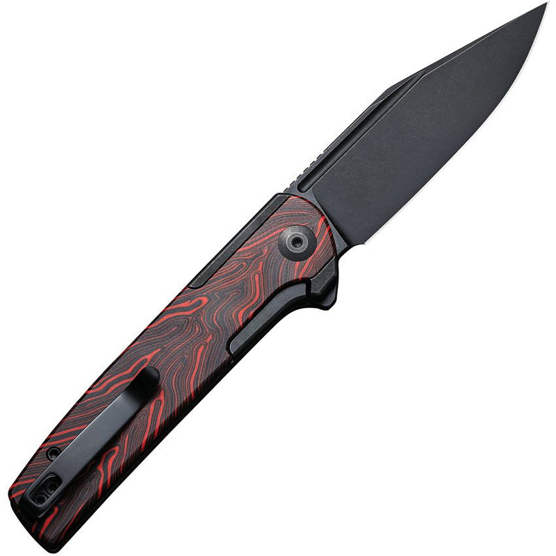 Civivi Cachet Frame Folding Knife 3.5" 14C28N Sandvik Steel Clip Point Blade Stainless/Black And Red G10 Inlay Handle VC20041C1 -Civivi - Survivor Hand Precision Knives & Outdoor Gear Store