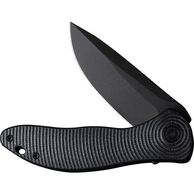 Civivi Synergy3 Linerlock Folding Knife 3.25" Nitro-V Steel Drop Point Blade 3D Machined Black G10 Handle VC20075D1 -Civivi - Survivor Hand Precision Knives & Outdoor Gear Store