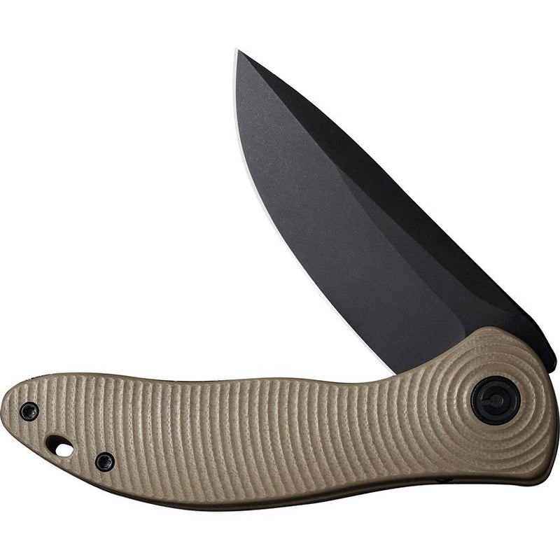 Civivi Synergy3 Linerlock Folding Knife 3.25" Nitro-V Steel Drop Point Blade 3D Machined Tan G10 Handle VC20075D2 -Civivi - Survivor Hand Precision Knives & Outdoor Gear Store