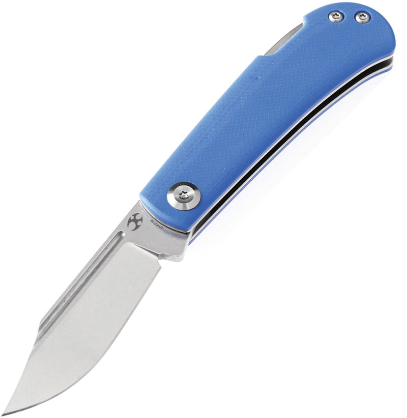 Kansept Knives Wedge Lockback Folding Knife 2.25" 154CM Steel Clip point Blade Blue G10 Handle 2026B7 -Kansept Knives - Survivor Hand Precision Knives & Outdoor Gear Store