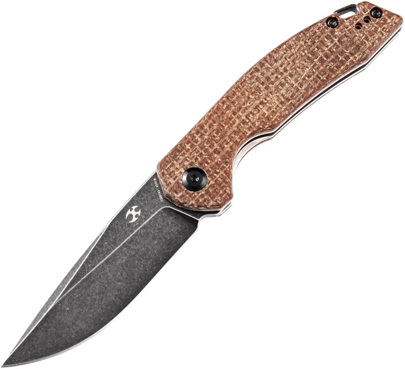 Kansept Knives Mini Accipiter Framelock Folding Knife 2.75" 154CM Steel Blade Brown Micarta Handle 2007A3 -Kansept Knives - Survivor Hand Precision Knives & Outdoor Gear Store