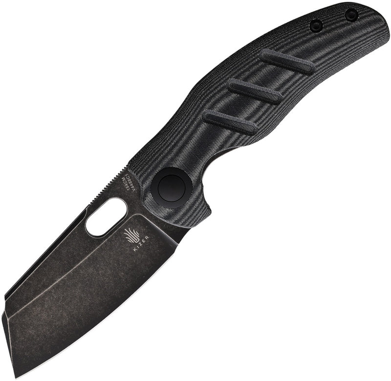 Kizer Cutlery C01C Linerlock Folding Knife 3.5" 154CM Steel Blade Black / Gray Micarta Handle 4488C1 -Kizer Cutlery - Survivor Hand Precision Knives & Outdoor Gear Store