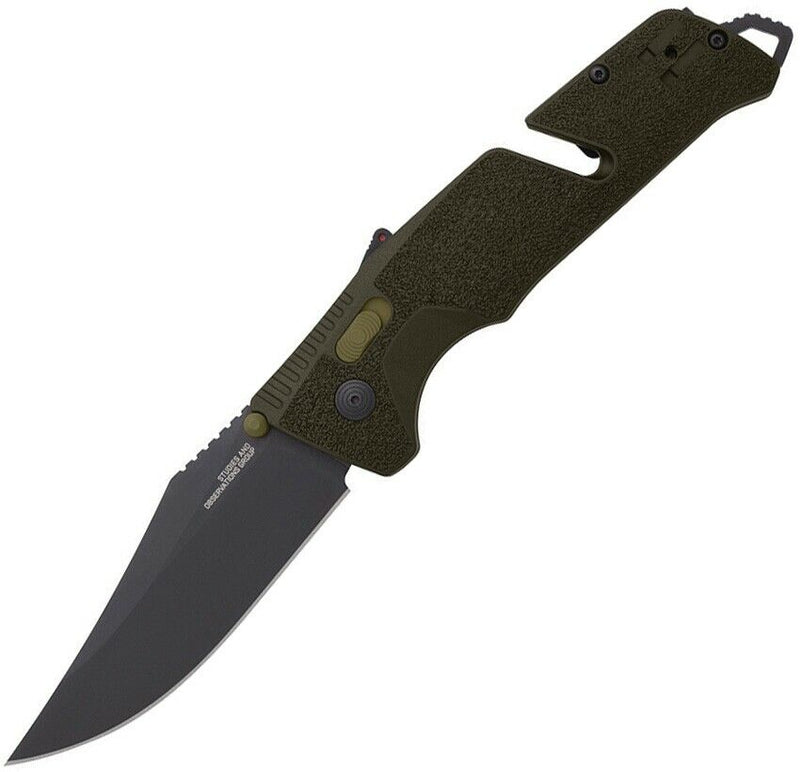 SOG Trident MK3 AT-XR Lock A/O Folding Knife 3.75" D2 Tool Steel Blade OD Green GRN Handle 11120357 -SOG - Survivor Hand Precision Knives & Outdoor Gear Store