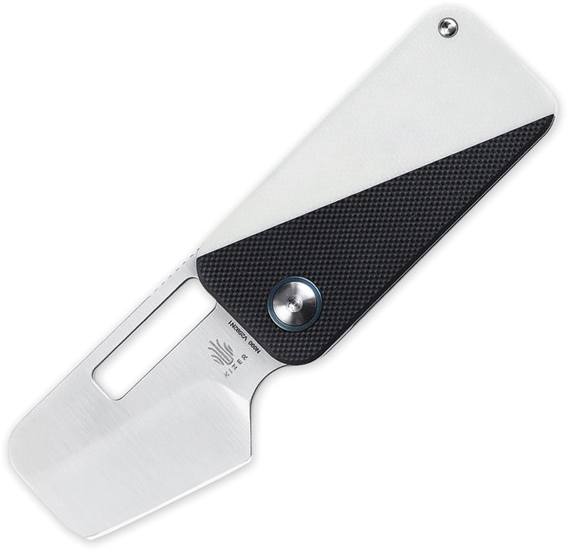 Kizer Cutlery Walnut Folder Pocket Knife 1.88" Bohler N690 Steel Blade G10 Black/White Handle 2592N1 -Kizer Cutlery - Survivor Hand Precision Knives & Outdoor Gear Store