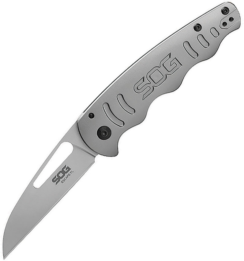 SOG Escape FL Linerlock Folding Knife 3" 8Cr13MoV Stainless Blade Stainless Steel Handle 14520157 -SOG - Survivor Hand Precision Knives & Outdoor Gear Store