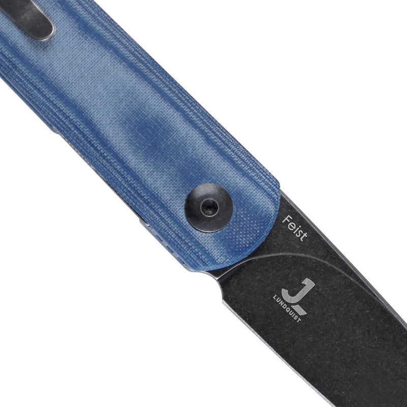 Kizer Cutlery Feist Linerlock Denim Mic Folding Knife 2.80" 154CM Steel Blade Blue Micarta Handle 3499C2 -Kizer Cutlery - Survivor Hand Precision Knives & Outdoor Gear Store