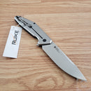 RUIKE D191 Framelock Folding Knife 4" 8Cr13MoV Steel Blade Black G10/Titanium Handle 191B -RUIKE - Survivor Hand Precision Knives & Outdoor Gear Store