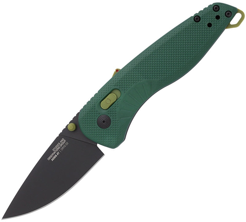 SOG Aegis MK3 AT-XR Lock A/O Folding Knife 3.13" D2 Tool Steel Blade Foliage Green GRN Handle 11410457 -SOG - Survivor Hand Precision Knives & Outdoor Gear Store