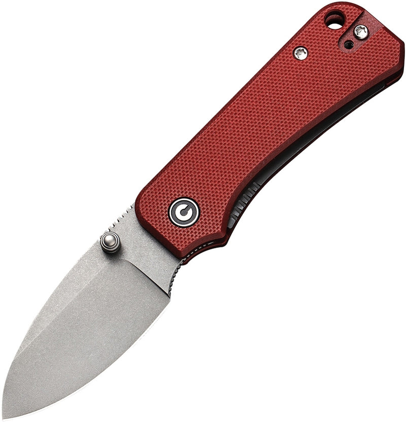 Civivi Baby Banter Linerlock Folding Knife 2.25" Nitro V Steel Blade Burgundy G10 Handle 19068S6 -Civivi - Survivor Hand Precision Knives & Outdoor Gear Store