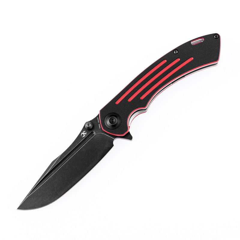 Kansept Knives Pretatout Folding Knife 3.56" 154CM Steel Blade Black and Red G10 Handle 1032A1 -Kansept Knives - Survivor Hand Precision Knives & Outdoor Gear Store