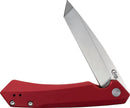 Case XX Kinzua Folding Knife 3.75" S35VN Steel Tanto Blade Red Aluminum Handle 64664 -Case Cutlery - Survivor Hand Precision Knives & Outdoor Gear Store