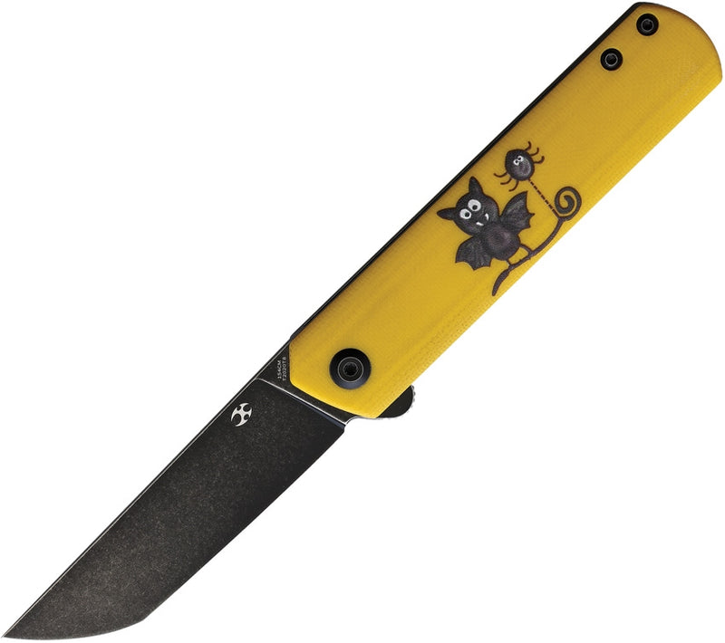 Kansept Knives Foosa Folder Folding Knife 3'' 154CM Steel Blade Yellow G10 Handle 2020T8 -Kansept Knives - Survivor Hand Precision Knives & Outdoor Gear Store