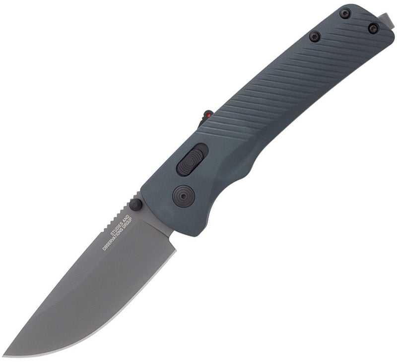 SOG Flash MK3 AT-XR Lock A/O Folding Knife 3.38" D2 Tool Steel Blade Gray GRN Handle 11180557 -SOG - Survivor Hand Precision Knives & Outdoor Gear Store