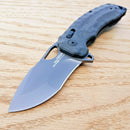 SOG Kiku LTE XR Lock Folding Knife 3" CTS-XHP Steel Blade Black Canvas Micarta Handle -SOG - Survivor Hand Precision Knives & Outdoor Gear Store