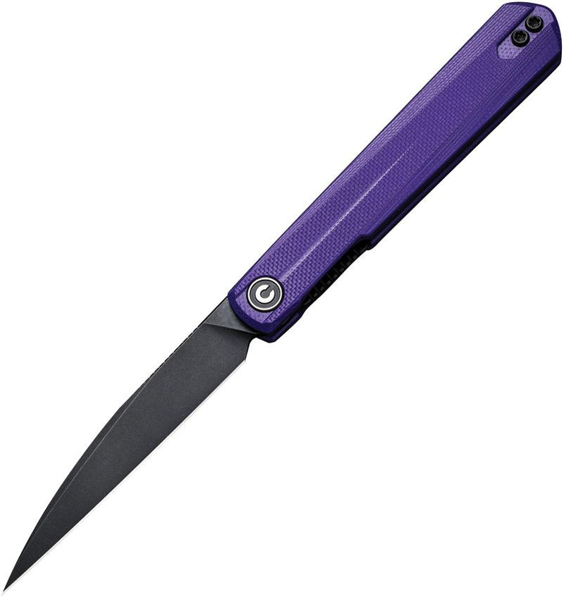 Civivi Clavi Linerlock Folding Knife 3" Nitro-V Steel Wharncliffe Blade Purple G10 Handle C210192 -Civivi - Survivor Hand Precision Knives & Outdoor Gear Store