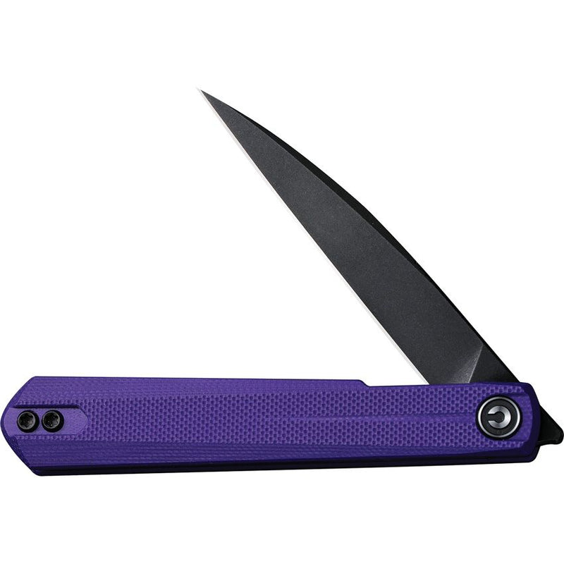 Civivi Clavi Linerlock Folding Knife 3" Nitro-V Steel Wharncliffe Blade Purple G10 Handle C210192 -Civivi - Survivor Hand Precision Knives & Outdoor Gear Store