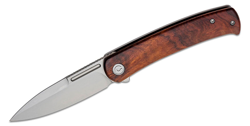 Civivi Cetos Frame Folding Knife 3.5" 14C28N Sandvik Steel Spear Point Blade Wood/Stainless Handle 21025B4 -Civivi - Survivor Hand Precision Knives & Outdoor Gear Store