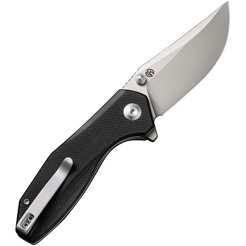 Civivi ODD 22 Linerlock Folding Knife 3" 14C28N Sandvik Steel Clip Point Blade Black G10 Handle C210321 -Civivi - Survivor Hand Precision Knives & Outdoor Gear Store