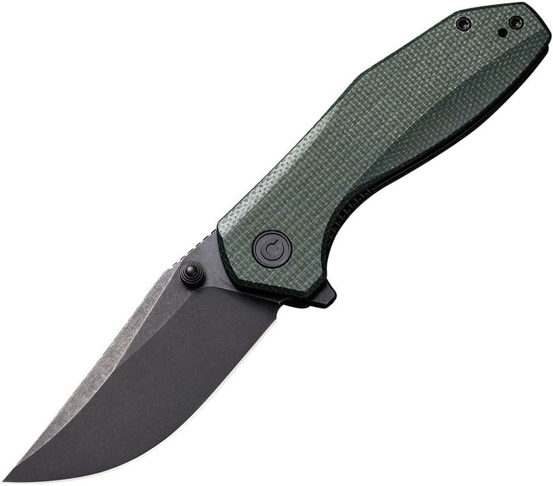 Civivi ODD 22 Liner Folding Knife 3" 14C28N Sandvik Steel Clip Point Blade Green Micarta Handle C210322 -Civivi - Survivor Hand Precision Knives & Outdoor Gear Store