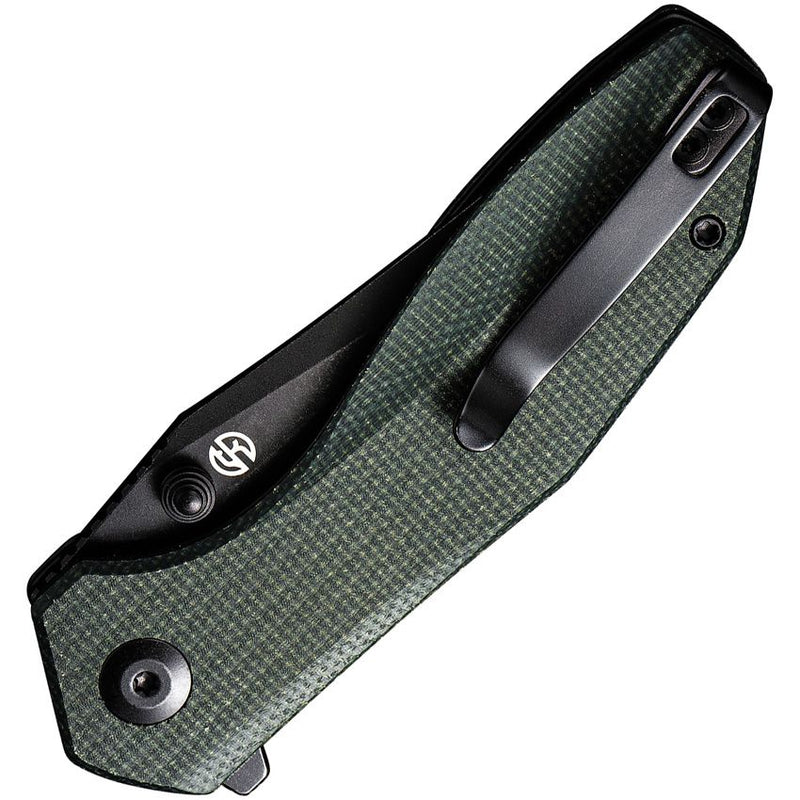 Civivi ODD 22 Liner Folding Knife 3" 14C28N Sandvik Steel Clip Point Blade Green Micarta Handle C210322 -Civivi - Survivor Hand Precision Knives & Outdoor Gear Store