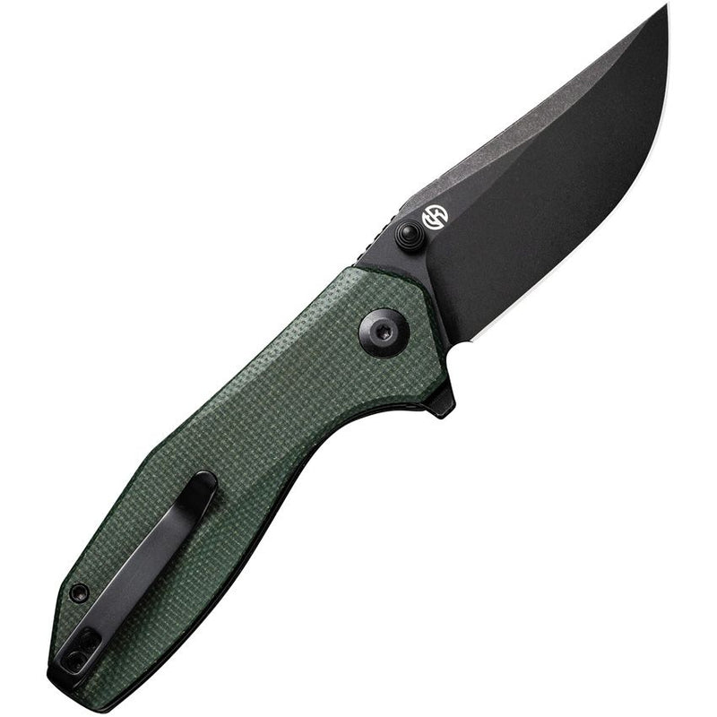 Civivi ODD 22 Liner Folding Knife 3" 14C28N Sandvik Steel Clip Point Blade Green Micarta Handle C210322 -Civivi - Survivor Hand Precision Knives & Outdoor Gear Store