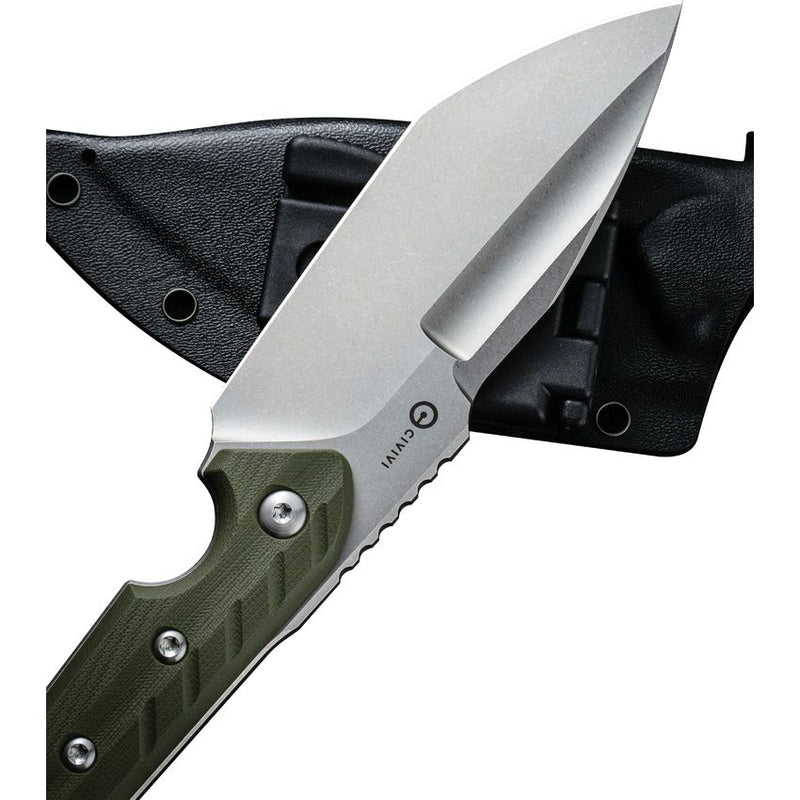 Civivi Maxwell Fixed Knife 4.75" D2 Tool Steel Spear Point Tanto Blade OD Green G10 Handle C210402 -Civivi - Survivor Hand Precision Knives & Outdoor Gear Store