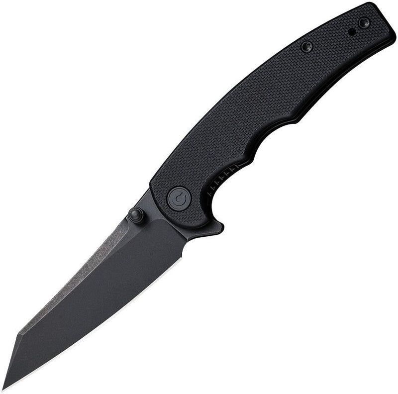 Civivi P87 Folding Knife 2.88" Nitro-V Steel Extended Tang Blade Black G10 Handle C210431 -Civivi - Survivor Hand Precision Knives & Outdoor Gear Store