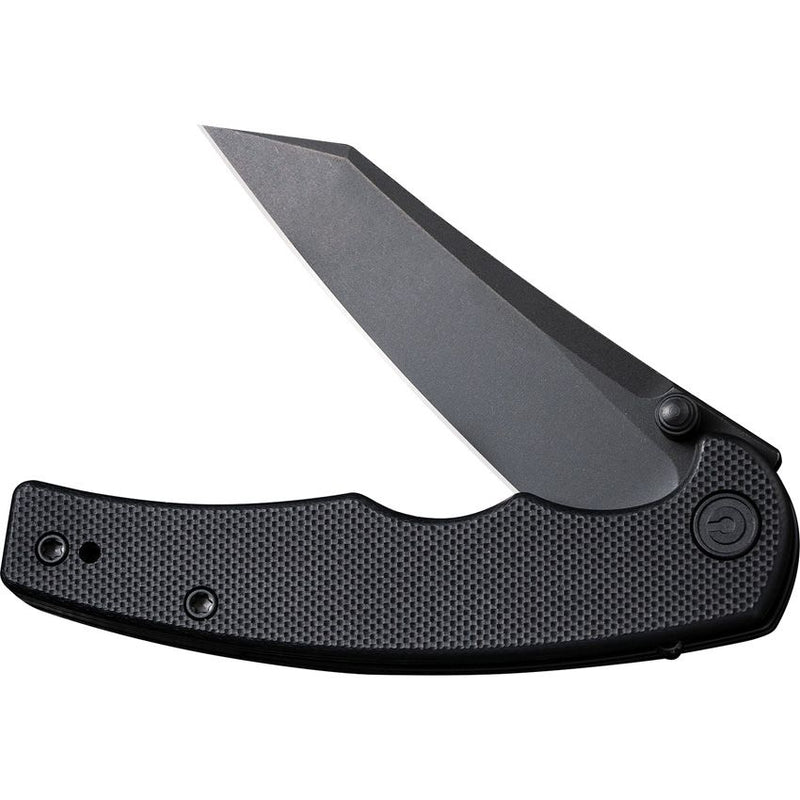 Civivi P87 Folding Knife 2.88" Nitro-V Steel Extended Tang Blade Black G10 Handle C210431 -Civivi - Survivor Hand Precision Knives & Outdoor Gear Store