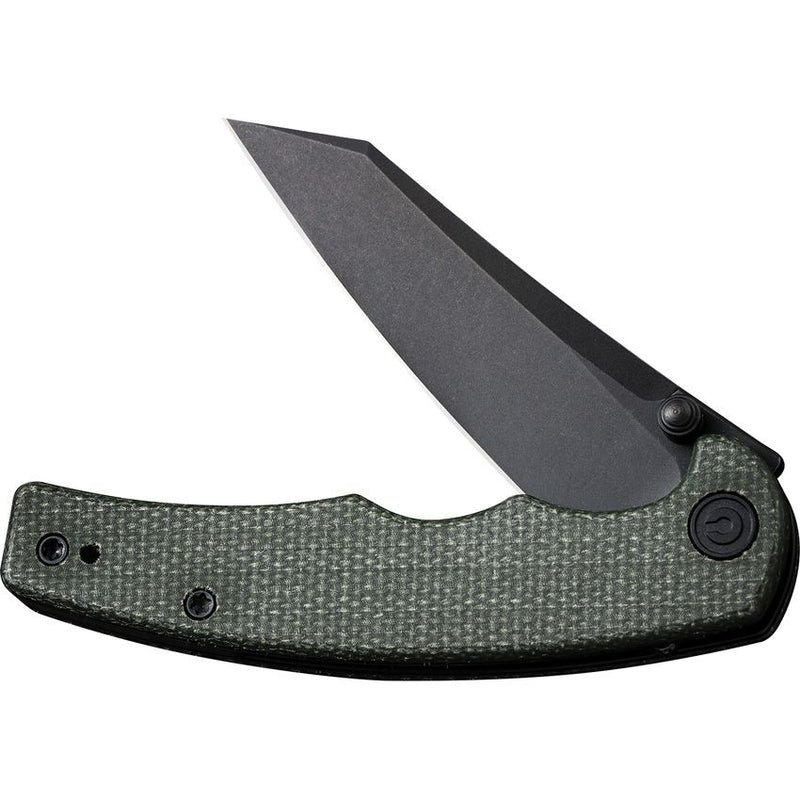 Civivi P87 Folding Knife 2.88" Nitro-V Steel Extended Tang Blade Green Micarta Handle C210433 -Civivi - Survivor Hand Precision Knives & Outdoor Gear Store