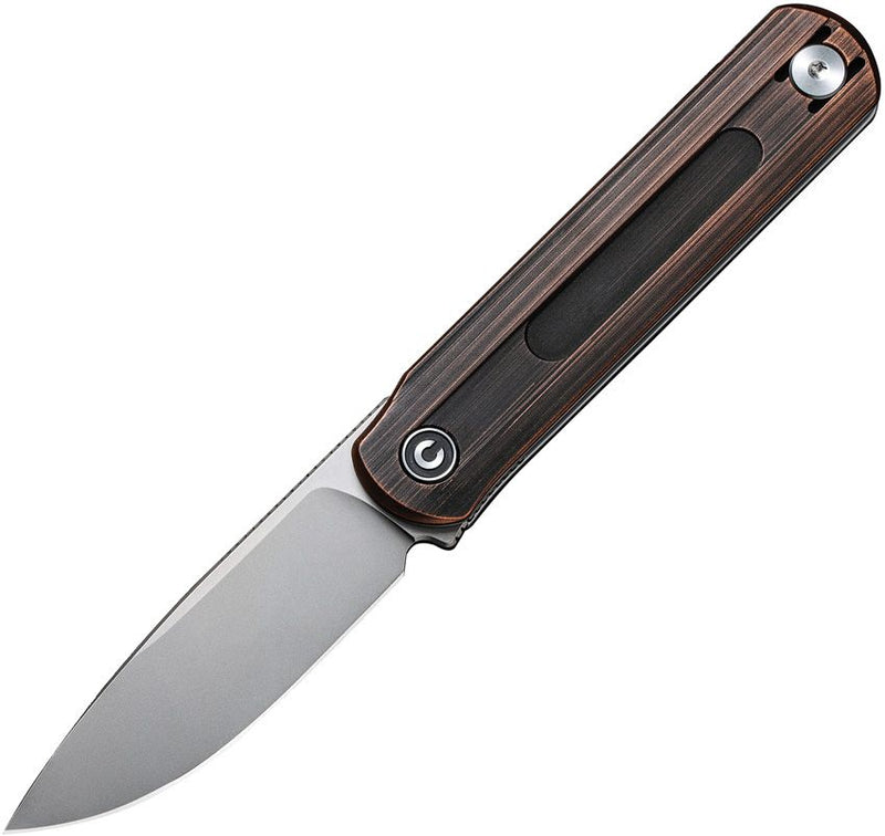 Civivi Slip Joint Folding Knife 2.63" Nitro-V Steel Blade Black Hand Rubbed Copper Handle C210441 -Civivi - Survivor Hand Precision Knives & Outdoor Gear Store